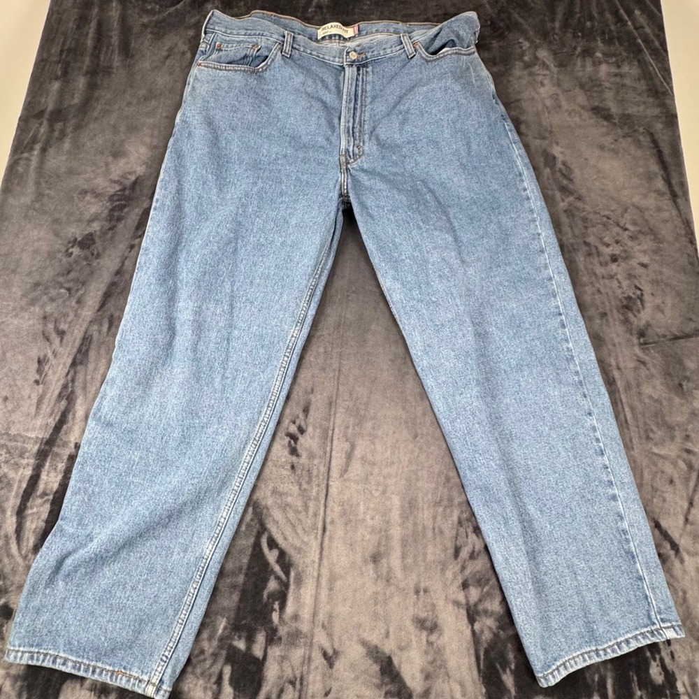 Levi's 550 Relaxed Fit Jeans Mens 42x30 Blue Light Wash Denim 4295